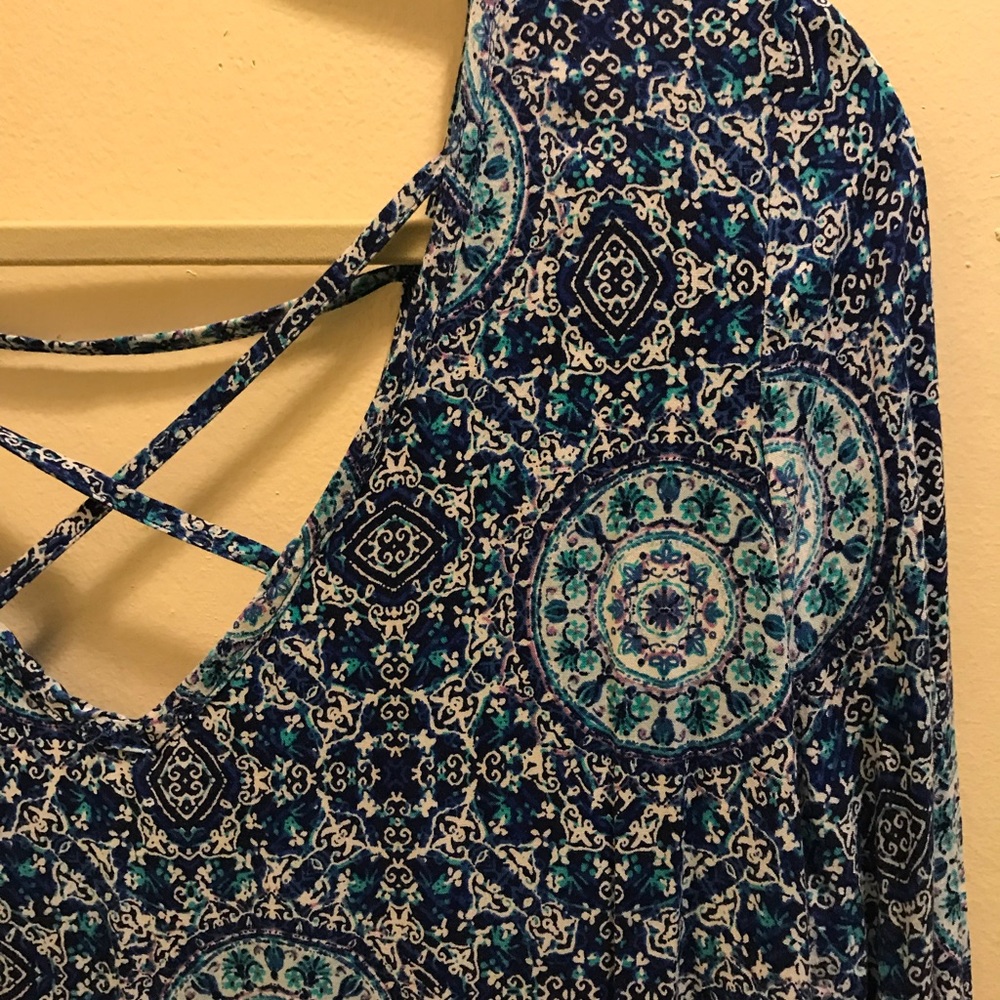 Blue Pattern Dress! - Picture 2 of 6